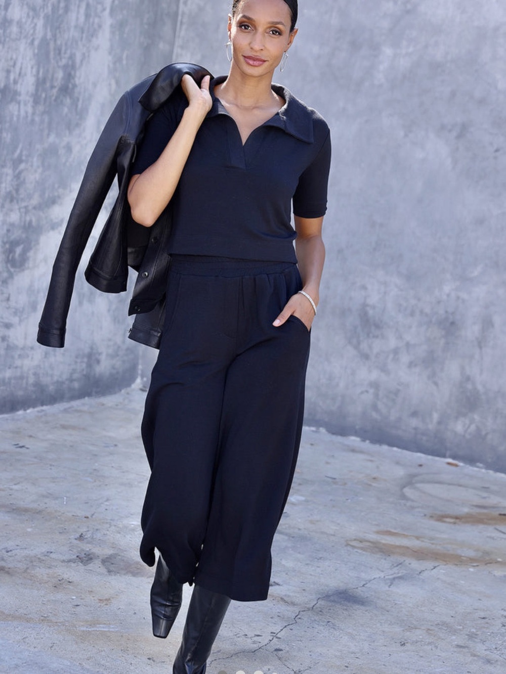 Bleusalt Wide-Leg Culotte Pants